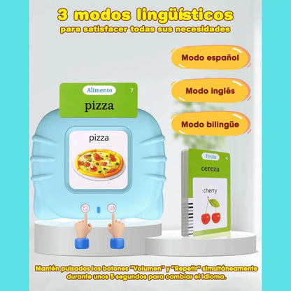 VerbaLingo - 114 Tarjetas Educativas en Español e Inglés + 100 Tarjetas GRATIS