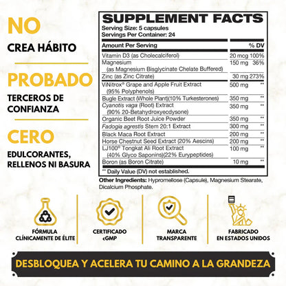 King Maker Plus | Vitalidad y Testosterona al Máximo