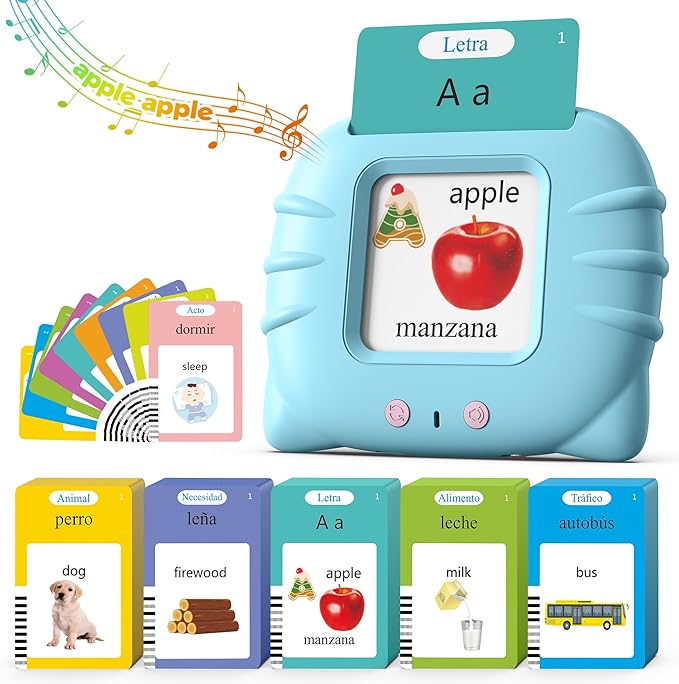 VerbaLingo - 114 Tarjetas Educativas en Español e Inglés + 100 Tarjetas GRATIS