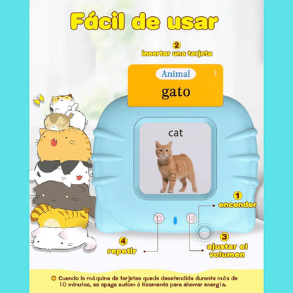 VerbaLingo - 114 Tarjetas Educativas en Español e Inglés + 100 Tarjetas GRATIS