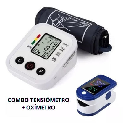 Combo Salud Total: Tensiómetro y Oxímetro para Monitoreo Preciso en Casa