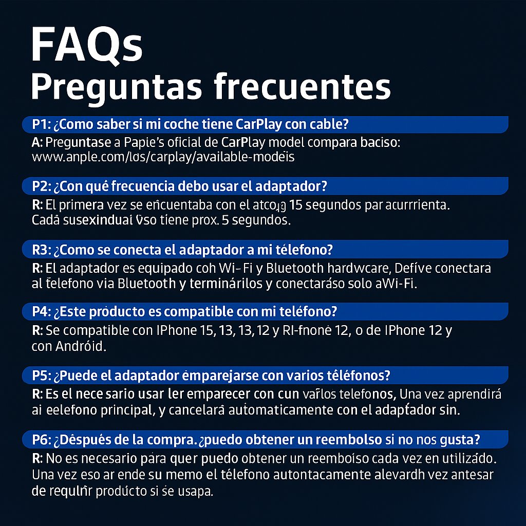 Dispositivo para coche Auto inalámbrica Play2Video Pro YouTube Netflix Prime Video mejorada 2025