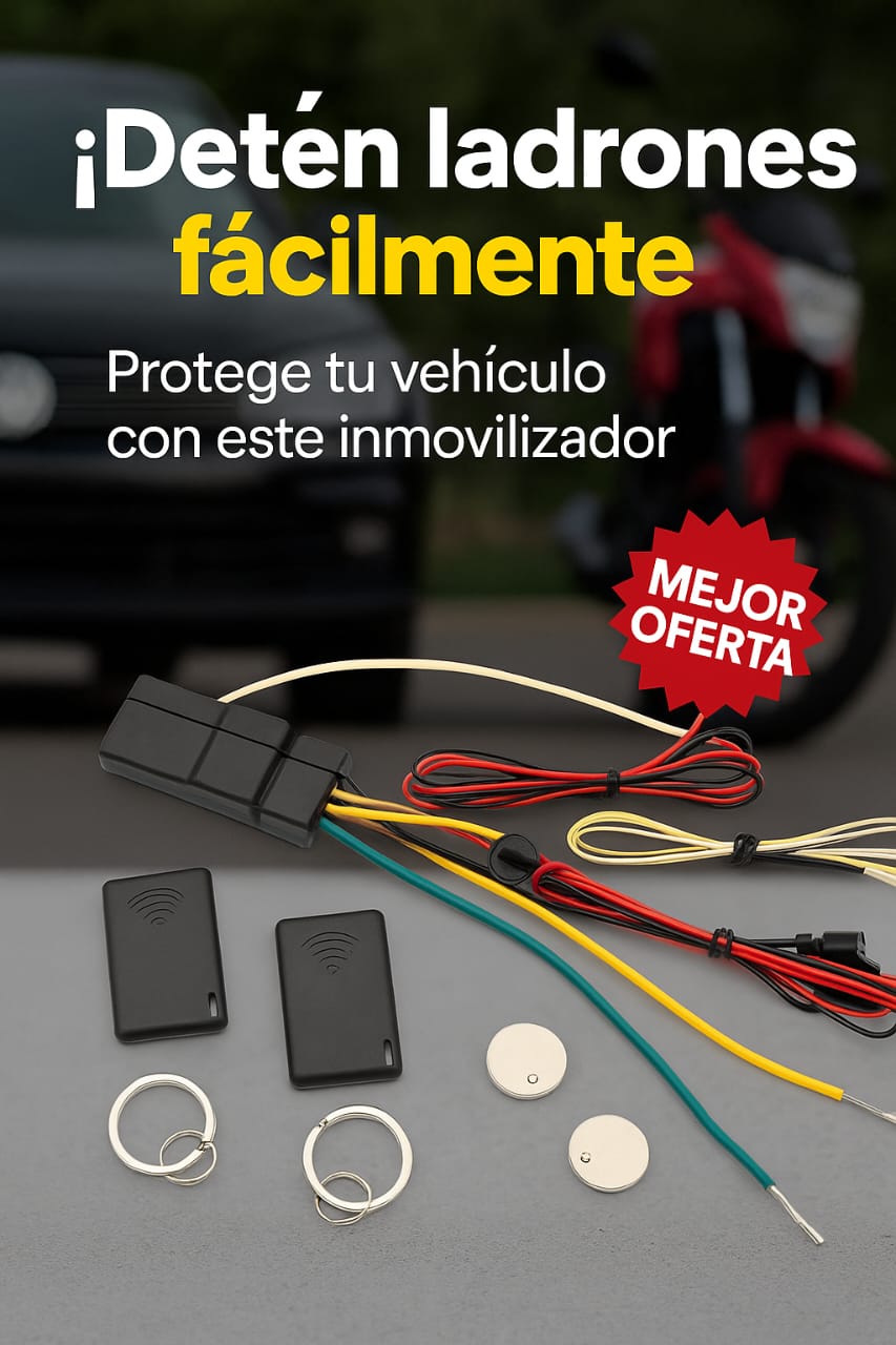 Inmovilizador anti-robo para carro y moto