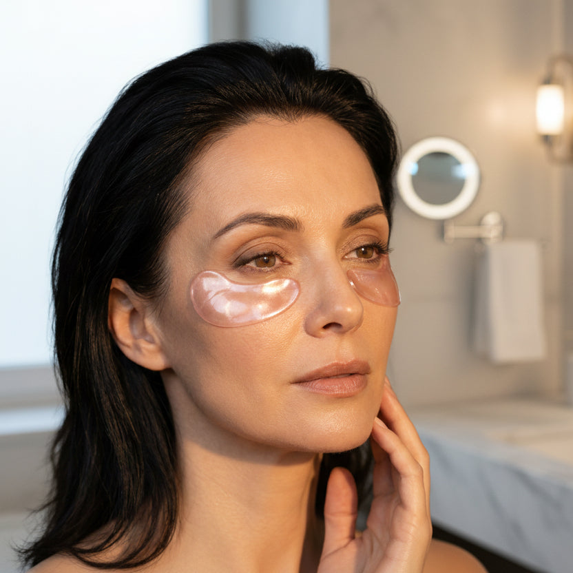 Parches brillantes para los ojos de hidrocolágeno de peptídeos Compra 1 y Lleva 1 gratis