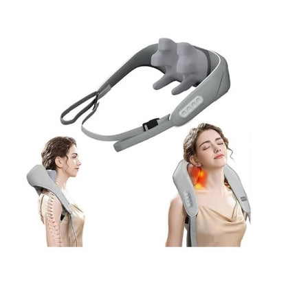 MASAJEADOR CERVICAL PRO-ALIVIO™  (Recargable + Calor Relajante)