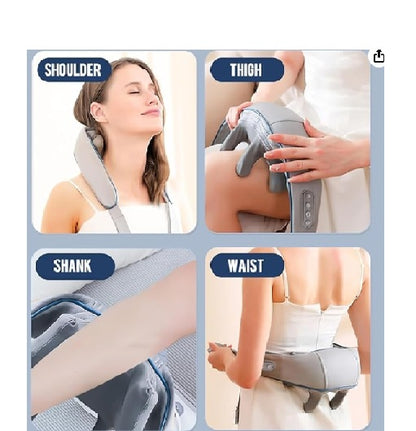 MASAJEADOR CERVICAL PRO-ALIVIO™  (Recargable + Calor Relajante)