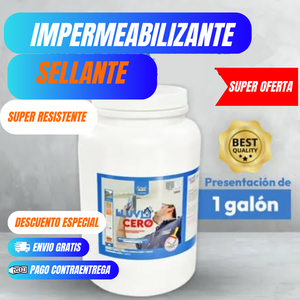 2x1 Lluvia cero ® Sellador impermeabilizante