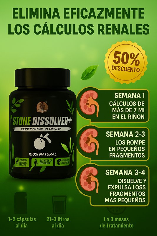 STONE DISSOLVER PLUS ® - SOLUCION NATURAL CONTRA LOS CALCULOS