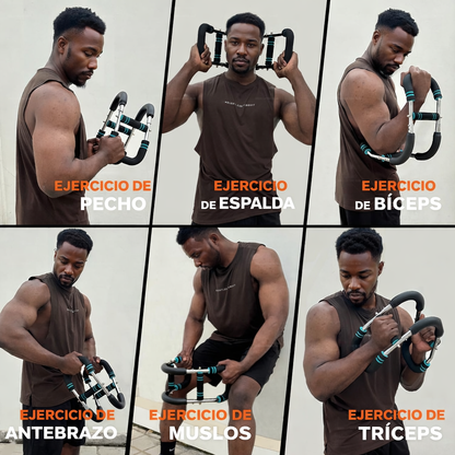 Rodillo de ejercicio multifuncional - 4 grupos Musculares