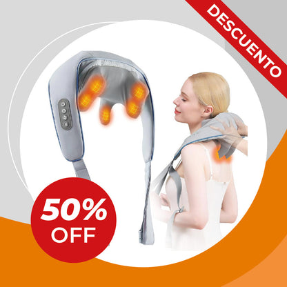 MASAJEADOR CERVICAL PRO-ALIVIO™  (Recargable + Calor Relajante)