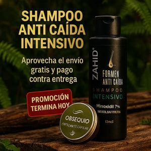 ZAHID- ANTI CAIDA MINOXIDIL 7% FORMEN + GRATIS (EXFOLIANTE CAPILAR)