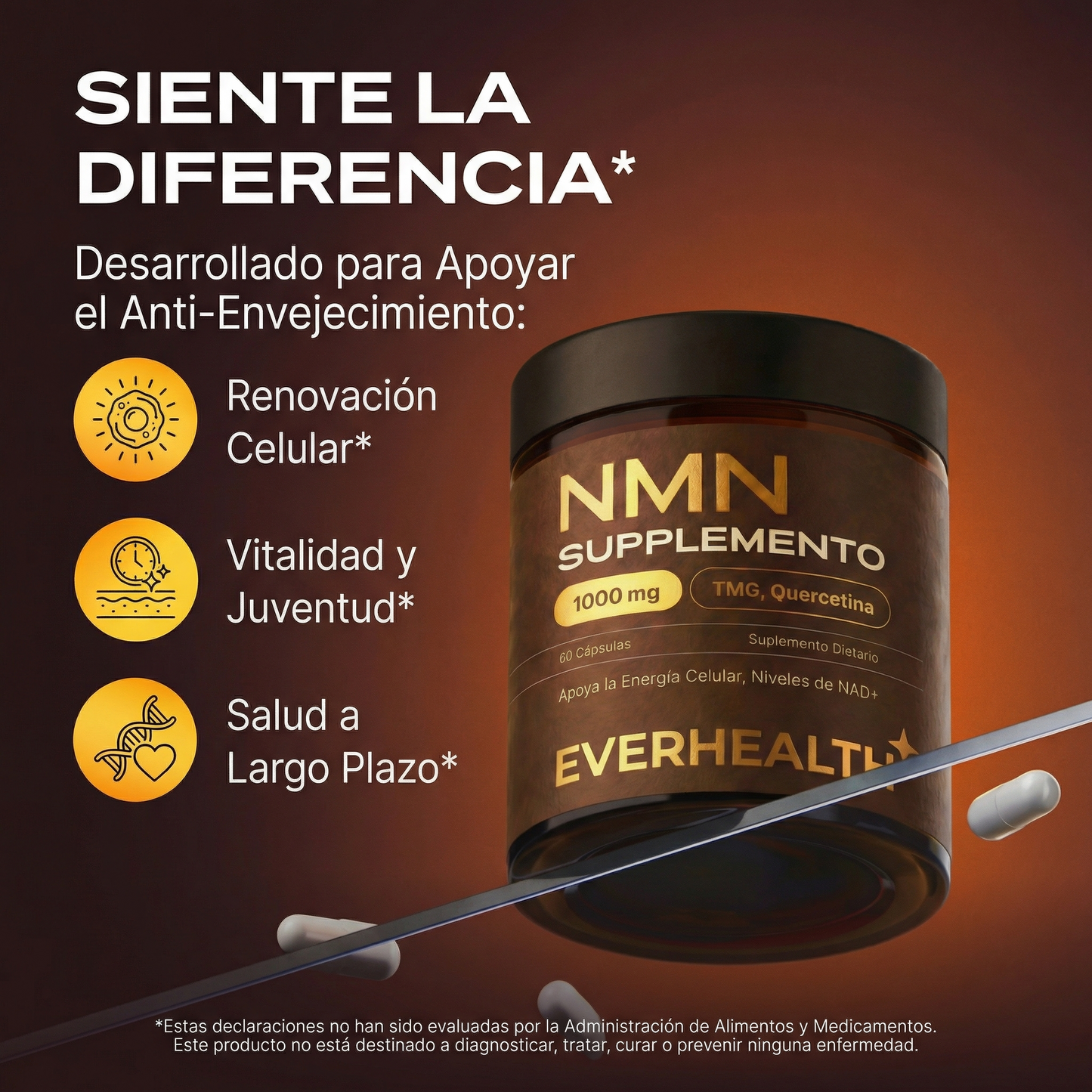 Suplemento NMN + Regalo Colágeno Marino Hidrolizado
