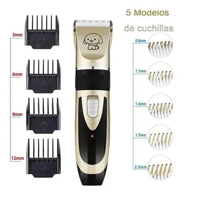 Trimmer Eléctrico para Perros y Gatos – Silencioso, Recargable y Profesional en Casa