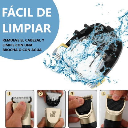 Trimmer Eléctrico para Perros y Gatos – Silencioso, Recargable y Profesional en Casa